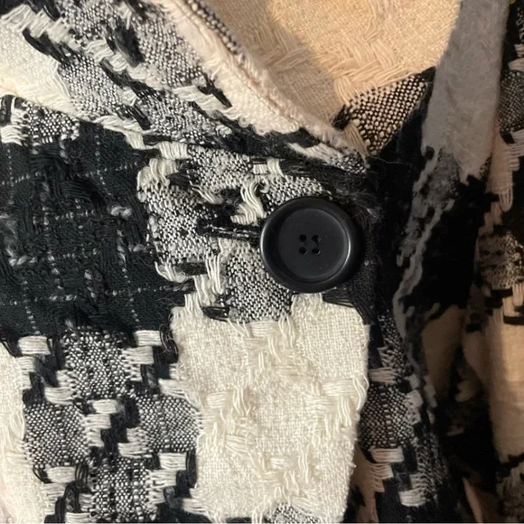Peter Martin Black and White Houndstooth Jacket 20%wool - Picture 3 of 11